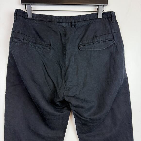 HOPE Stockholm Kristy Trouser Pants Lyocell Linen Black - Womens 40 / Mens 50 - Picture 4 of 8